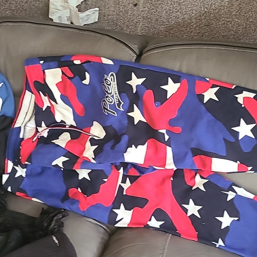 Polo performance sweatpants. CAMO U.S.A. FLAG... STARS AND STRIPES